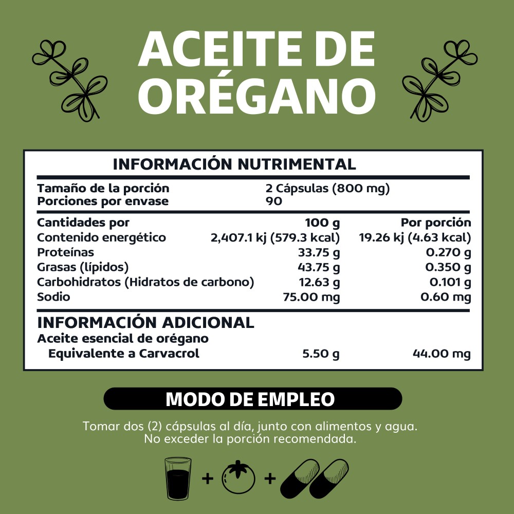 Foto 7 pulgar | Suplemento Alimenticio Beyond Vitamins Aceite De Oregano Orgánico Natural Con Carvacrol 180 Cápsulas