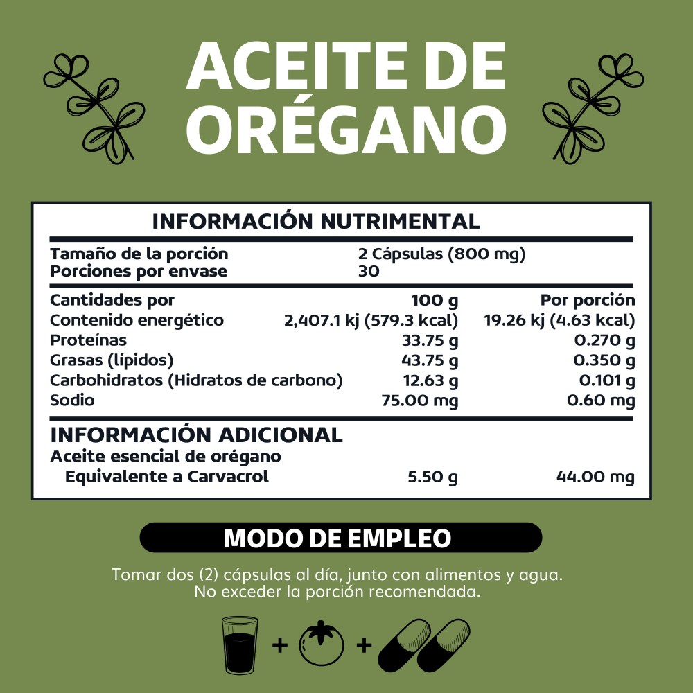 Foto 7 pulgar | Suplemento Alimenticio Beyond Vitamins Aceite De Oregano Orgánico Natural Con Carvacrol 60 Cápsulas