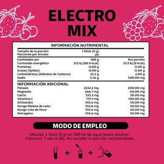 Foto 4 | Suplemento Alimenticio Beyond Vitamins Electrolitos Sin Azúcar En Polvo Frutos Rojos Efervescente Con Hongos 20 Sticks