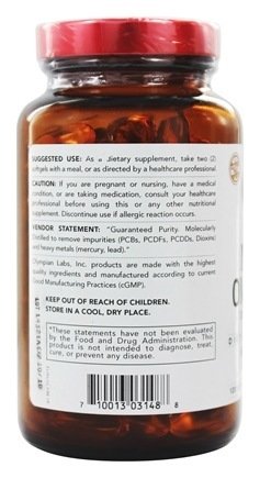 Foto 3 | Suplemento De Aceites De Pescado Mega Omega-3 De Olympian Labs, 120 Cápsulas Blandas - Venta Internacional.