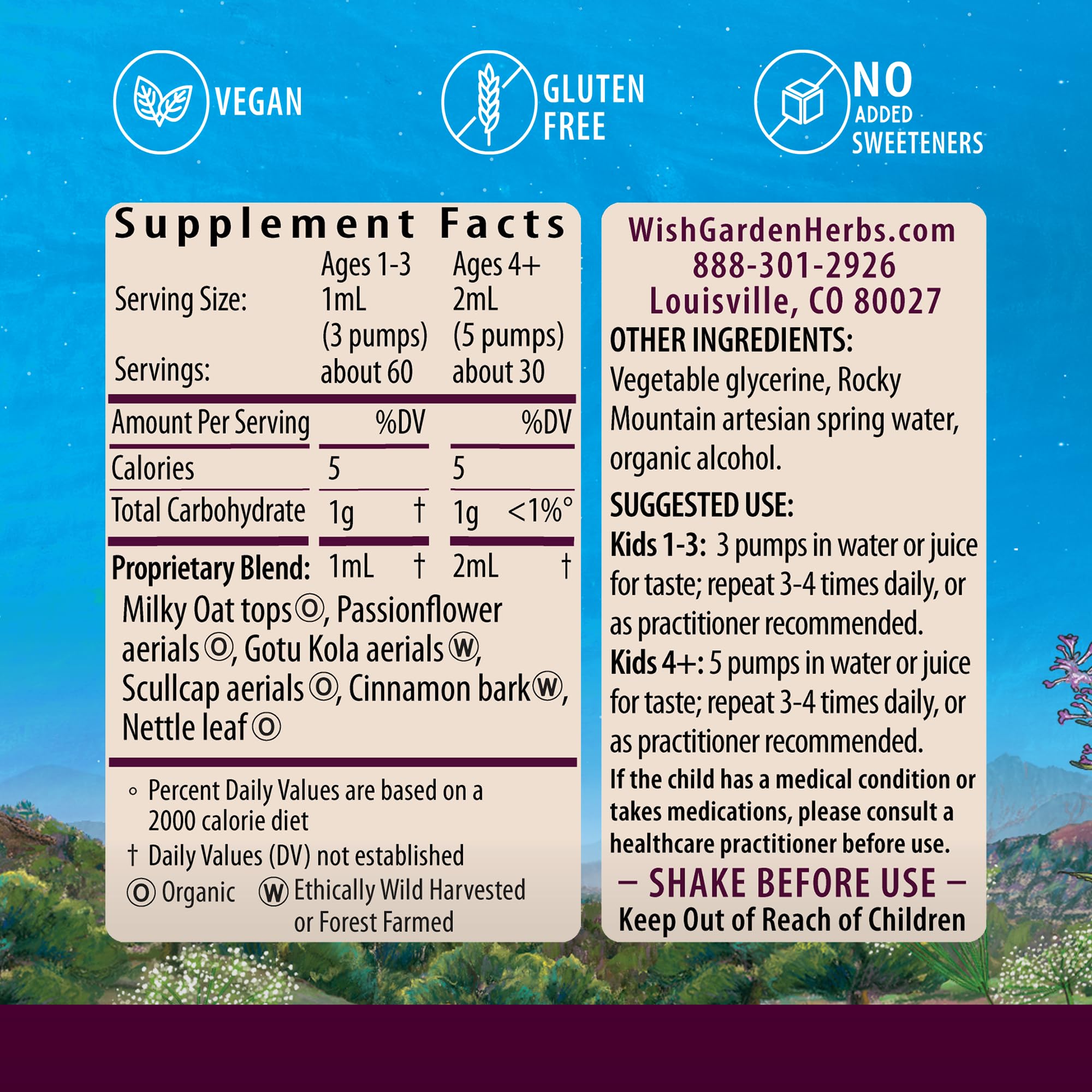 Foto 3 pulgar | Suplemento Wishgarden Herbs Attention Ally 60 Ml - Venta Internacional.