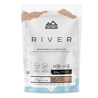 Foto 1 | Proteína Whey Hidrolizada River 1 Kg Galleta Bouldr