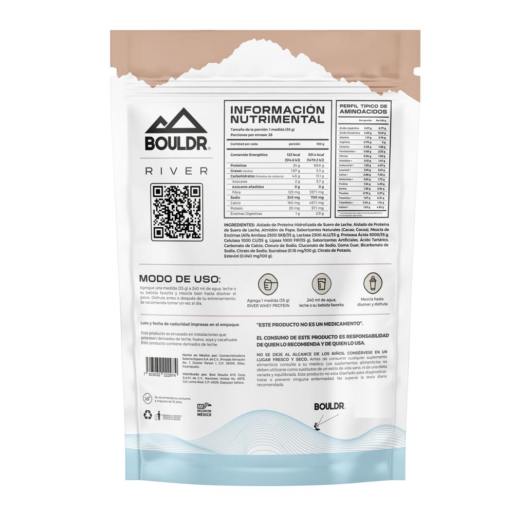 Foto 3 pulgar | Proteína Whey Hidrolizada River 1 Kg Galleta Bouldr