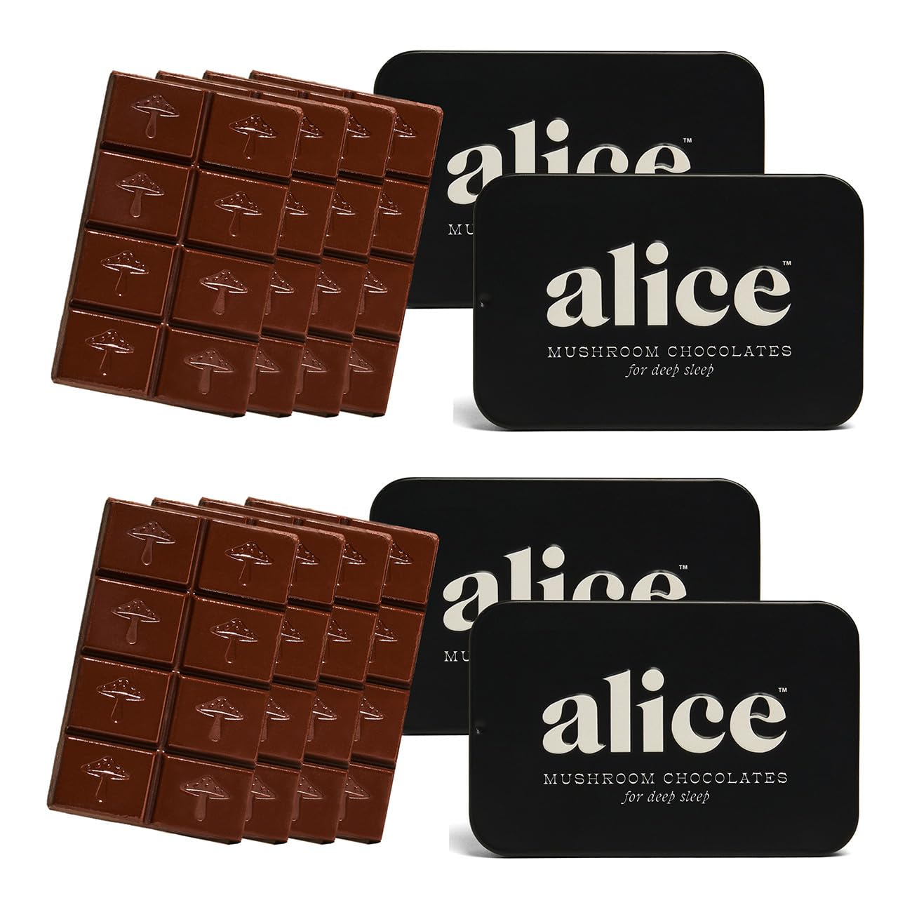 Foto 2 pulgar | Chocolate Nightcap, Paquete De 4 Unidades, Con Forma De Hongo Funcional - Venta Internacional.
