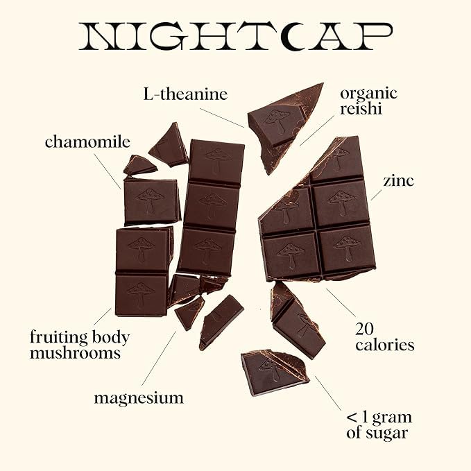 Foto 5 pulgar | Chocolate Nightcap, Paquete De 4 Unidades, Con Forma De Hongo Funcional - Venta Internacional.