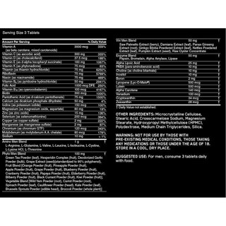 Foto 2 | Multivitaminico Optimum Nutrition Opti Men 150 Tabletas