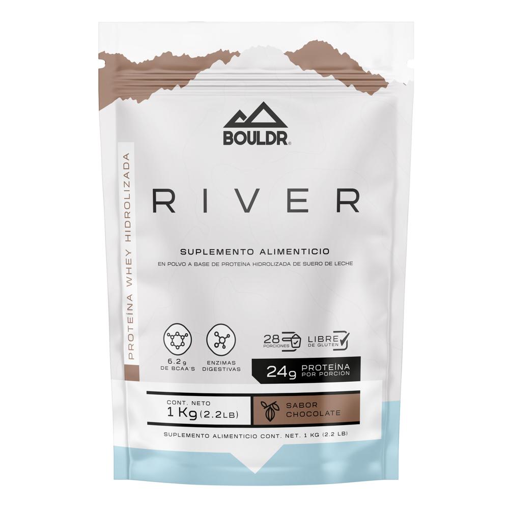 Foto 2 pulgar | Proteína Whey Hidrolizada River 1 Kg Chocolate Bouldr