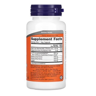Foto 2 | Siplemento 5 Hidroxitriptofano Now 5-htp 200mg 60 Cápsulas