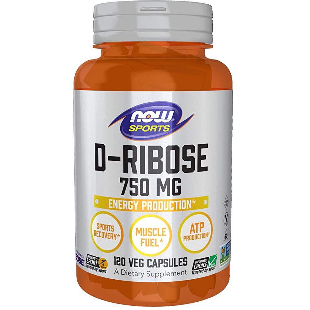 Foto 2 pulgar | Vitamina Now D-ribosa 750 mg 120 Cápsulas