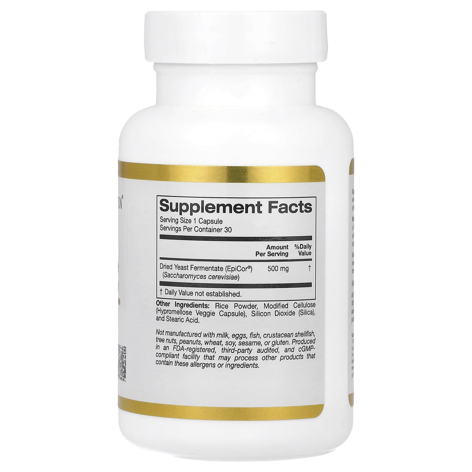 Foto 3 pulgar | Suplemento Epicor California Gold Nutrition 500 Mg 30 Cápsulas - Venta Internacional
