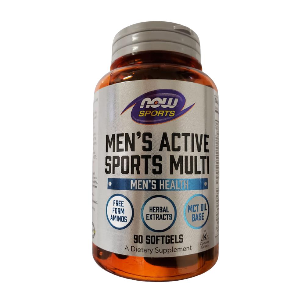 Foto 2 pulgar | Multivitamínico Now Men´s Active Sports Multi 50 Cápsulas