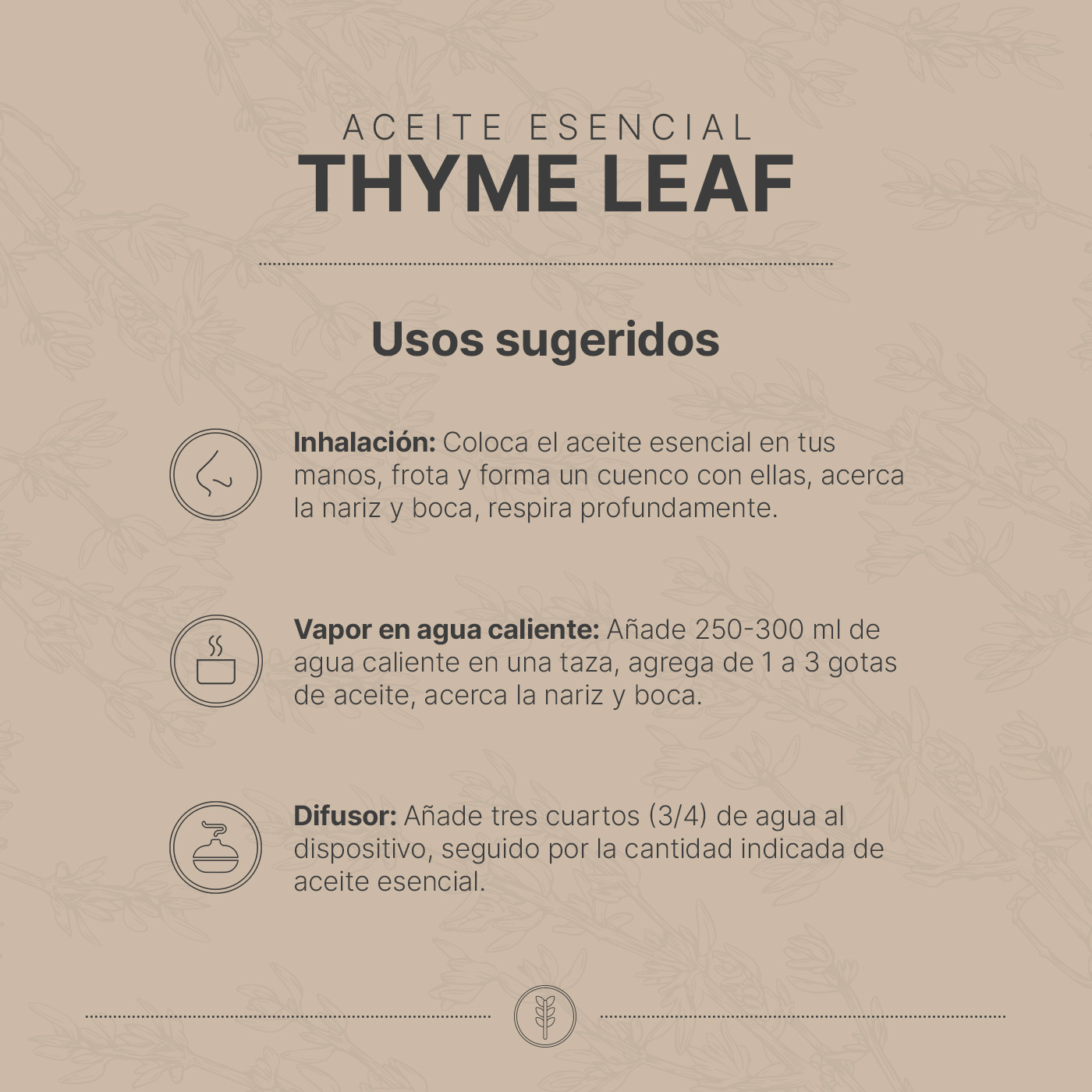 Foto 4 pulgar | Aceite Esencial de Tomillo B Life 50 ml