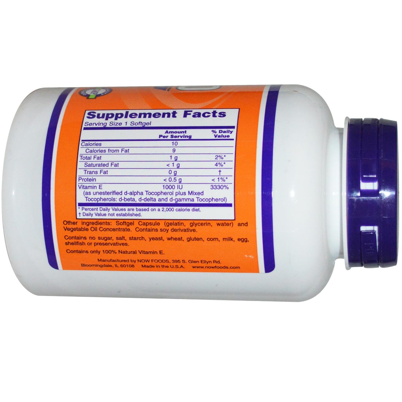 Foto 2 | Suplemento Now Foods E-1000 de 100 Cápsulas-Venta Internacional