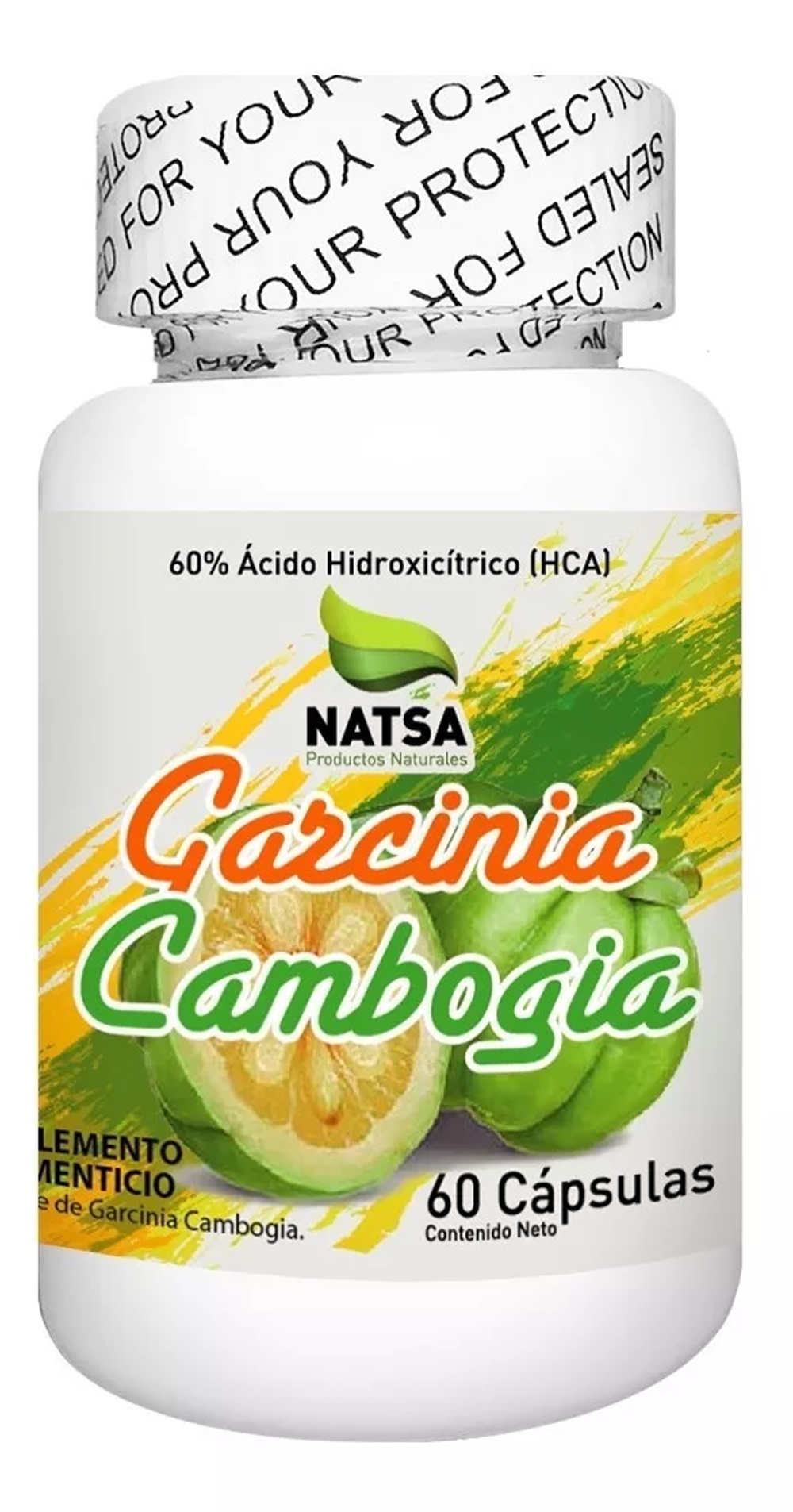 Foto 2 pulgar | Garcinia Cambogia 60% Hca Natsa 60 Cápsulas
