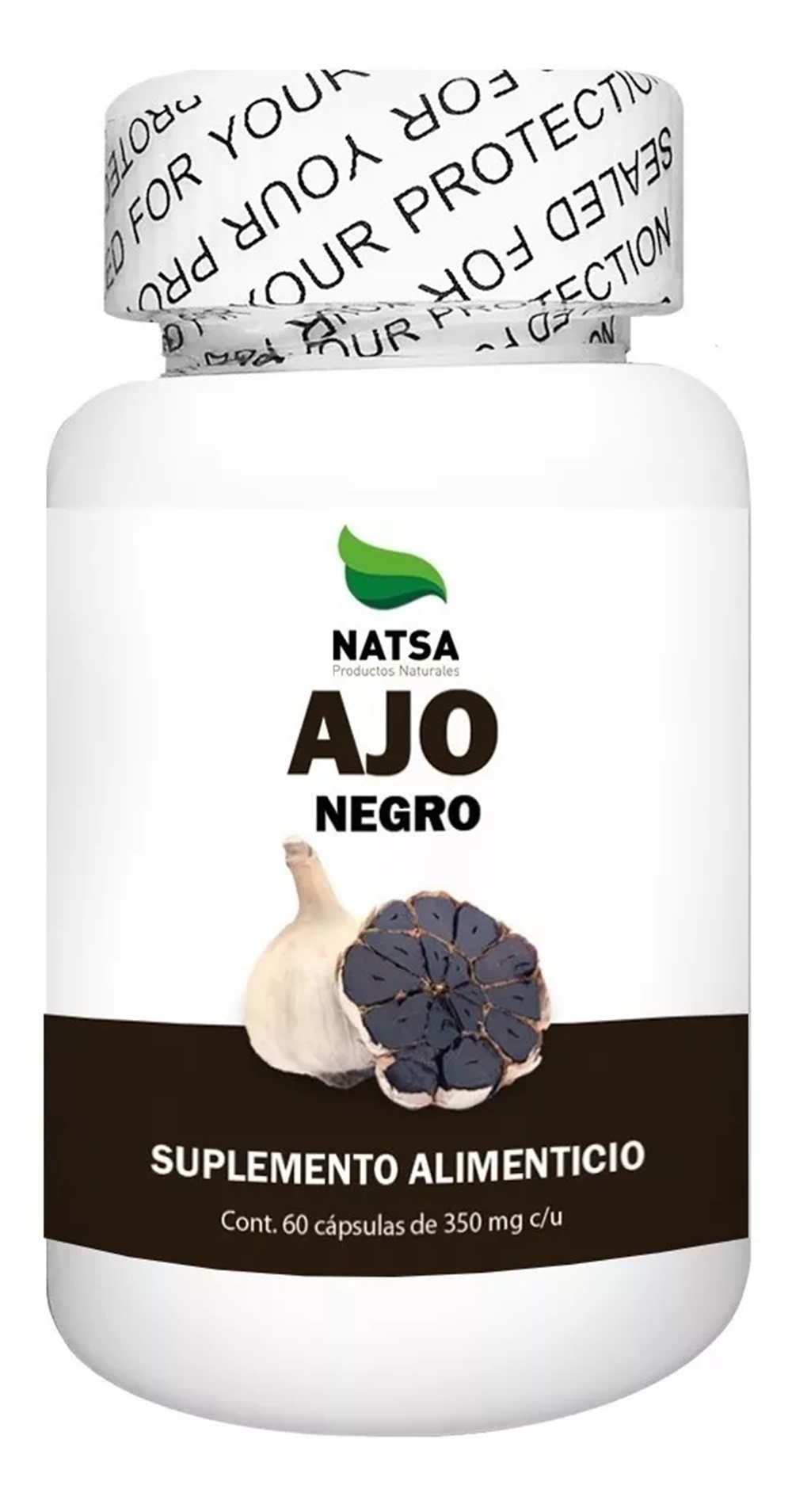 Foto 2 pulgar | Ajo Negro Natsa 60 Cápsulas
