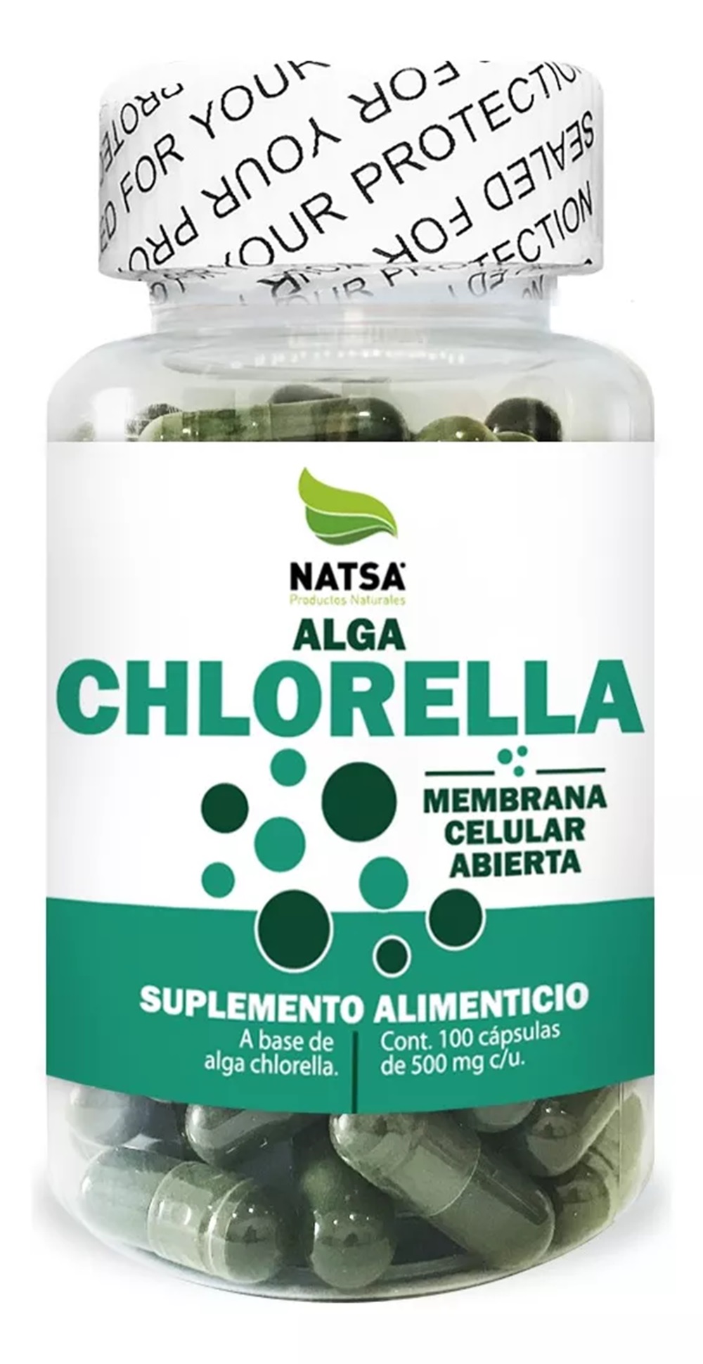 Foto 2 pulgar | Chlorella Natsa 100 Cápsulas