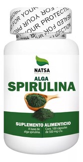 Foto 1 | Alga Spirulina Natsa 100 Cápsulas