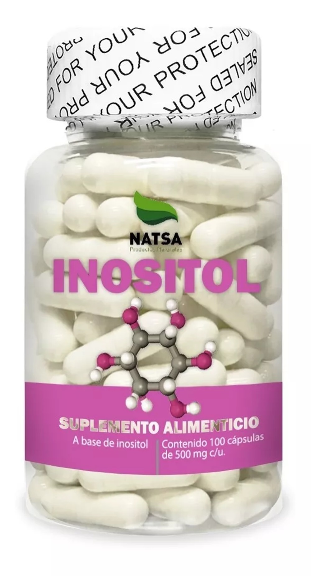 Foto 2 pulgar | Inositol Natsa 100 Cápsulas
