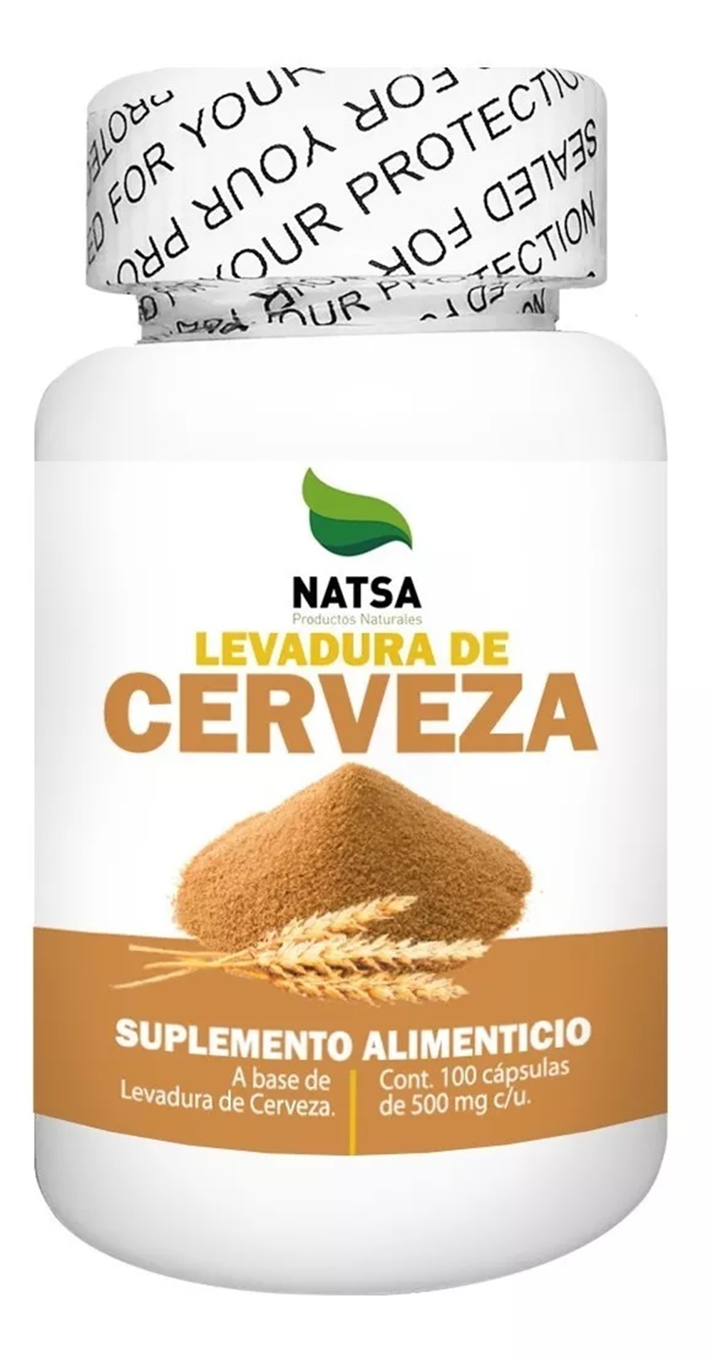 Foto 2 pulgar | Levadura De Cerveza Natsa 100 Cápsulas