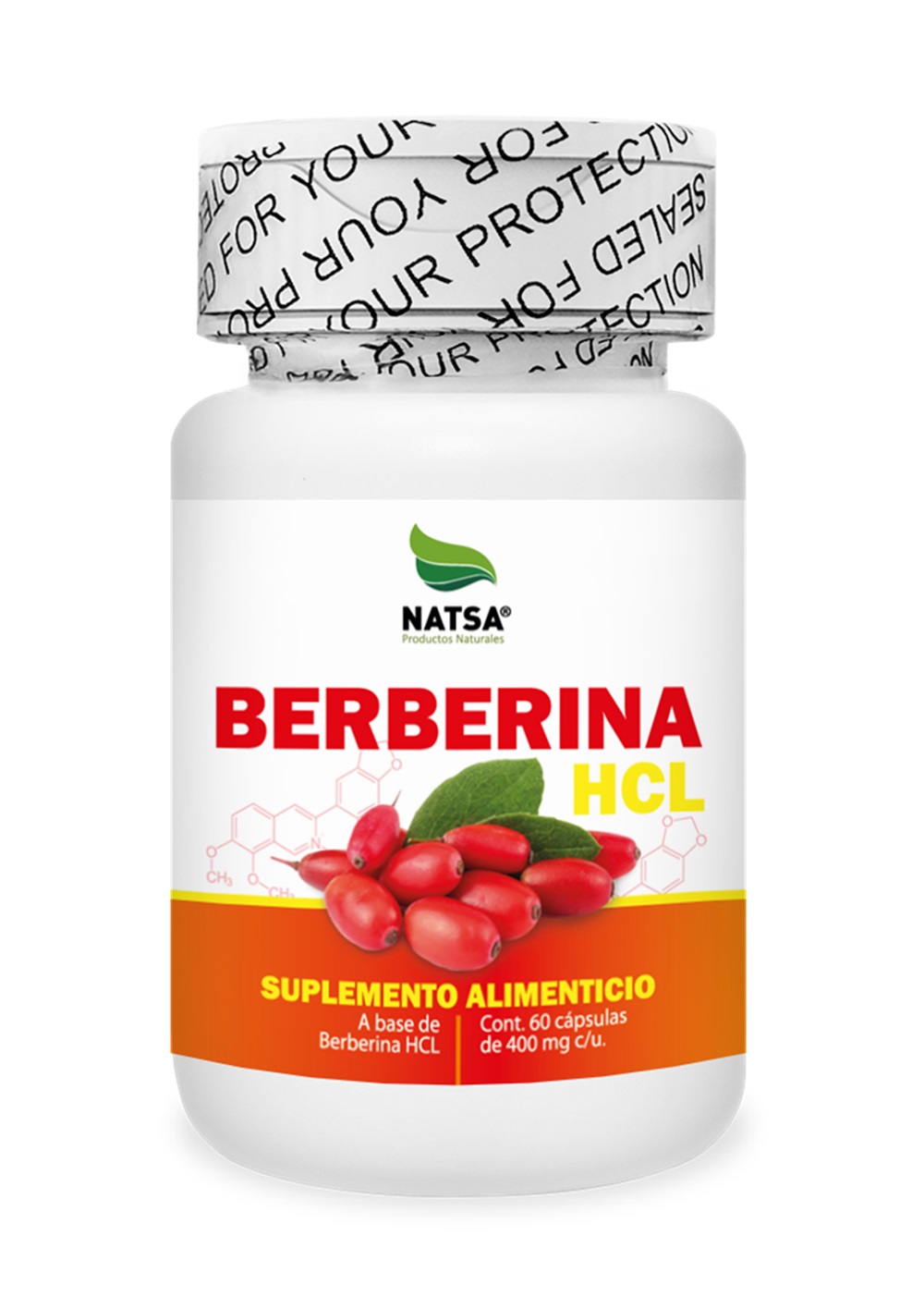 Foto 1 | Suplemento Alimenticio Berberina Hcl Natsa 60 Cápsulas