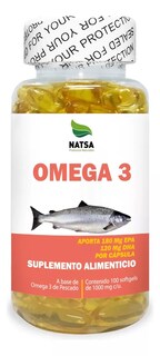 Foto 1 | Omega 3 Aceite De Pescado Natsa 100 Cápsulas