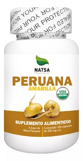 Foto 1 | Maca Amarilla Natsa 100 Cápsulas