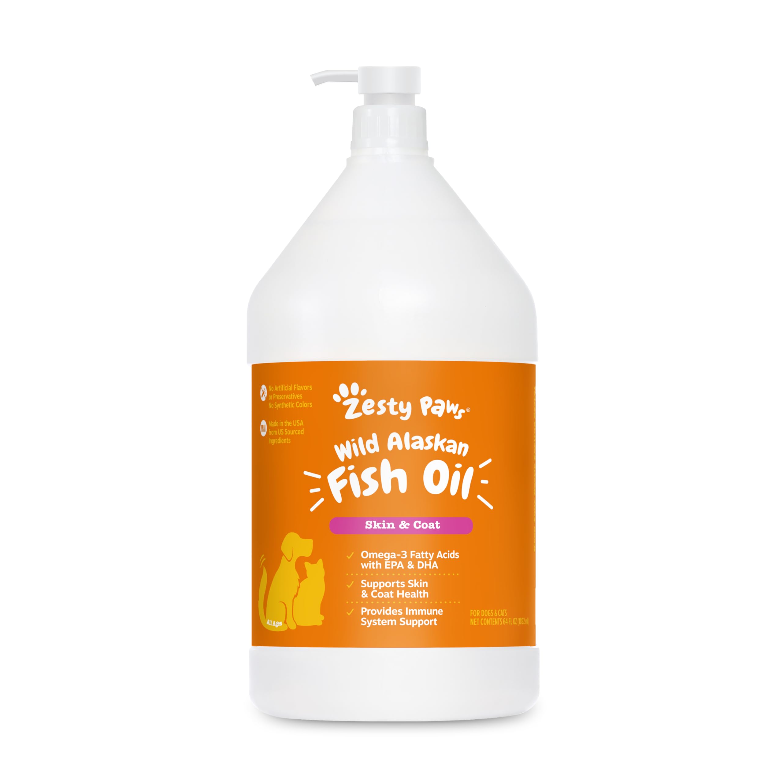 Foto 1 | Suplemento De Aceite De Pescado Zesty Paws Wild Alaskan Para Perros Y Gatos - Venta Internacional.