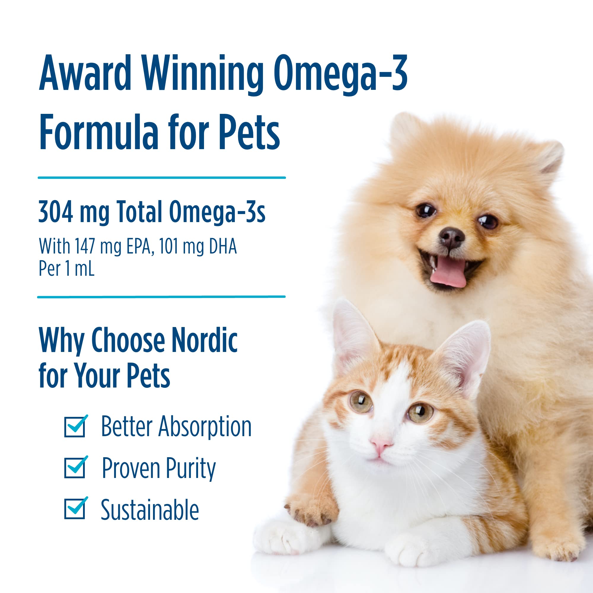 Foto 4 pulgar | Suplemento Nordic Naturals Omega-3 Para Mascotas, 60 Ml, 304 Mg De Omega-3 - Venta Internacional.