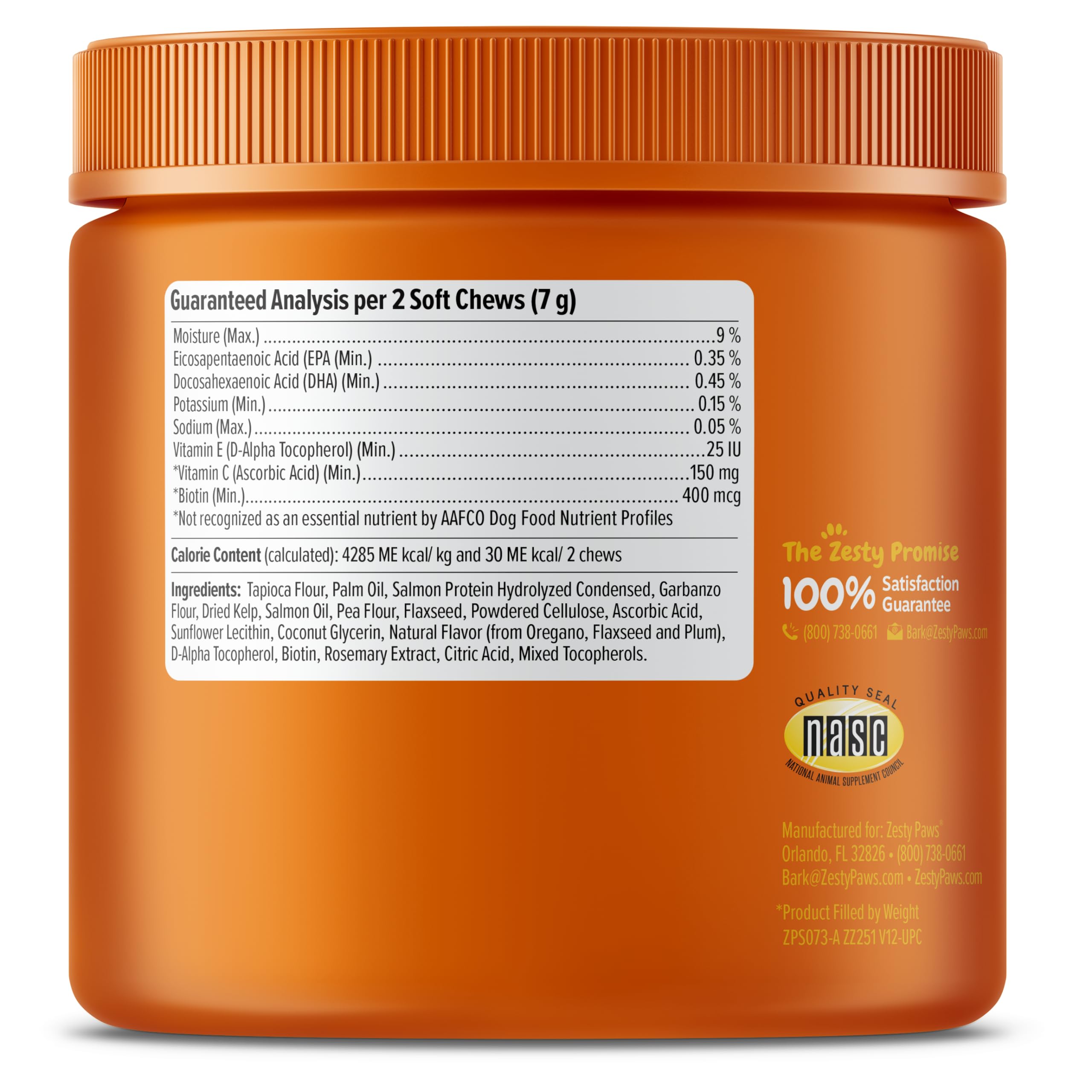 Foto 6 pulgar | Suplemento Para Perros Zesty Paws Salmon Bites Omega 3, 90 Unidades - Venta Internacional.
