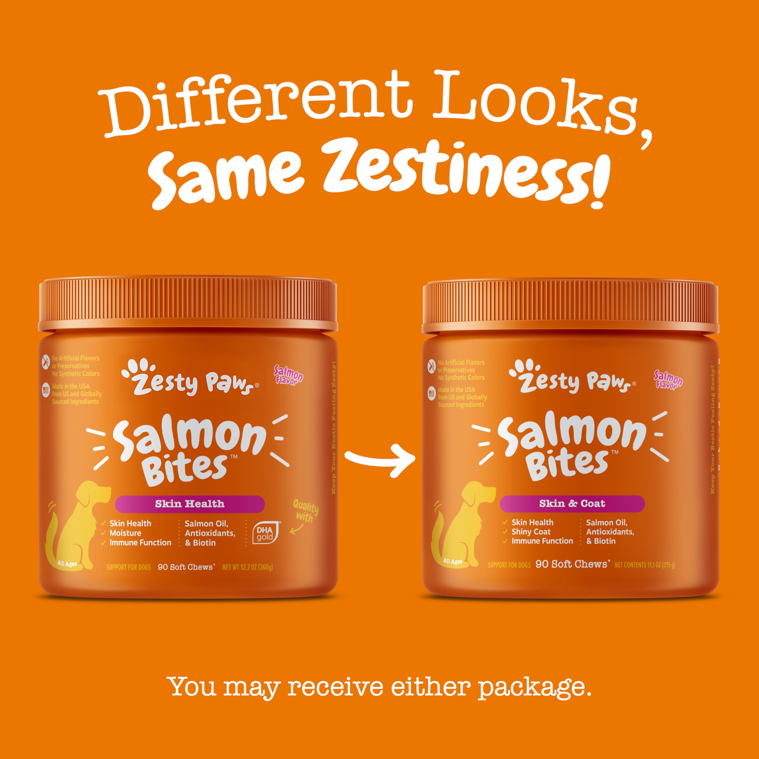Foto 8 pulgar | Suplemento Para Perros Zesty Paws Salmon Bites Omega 3, 90 Unidades - Venta Internacional.