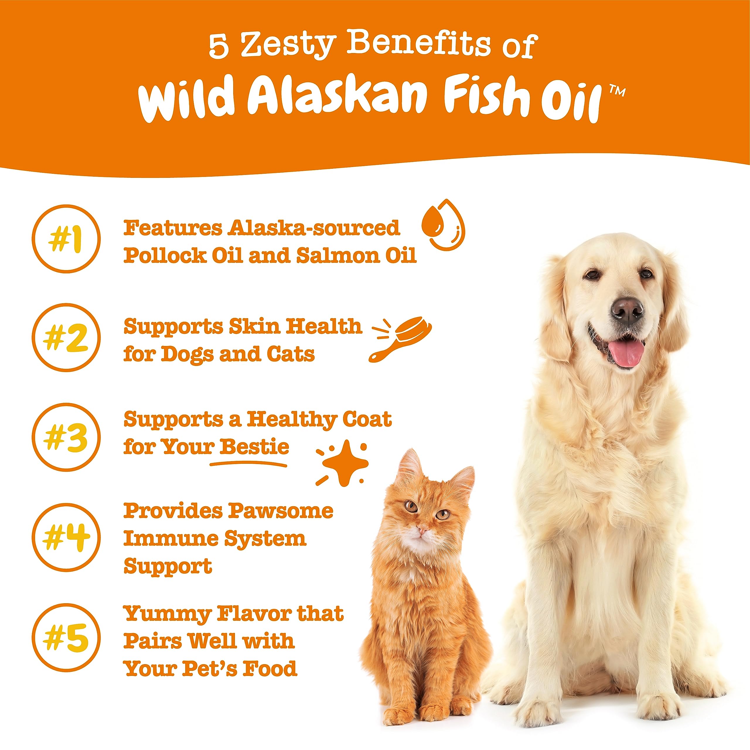 Foto 3 pulgar | Suplemento De Aceite De Pescado Salvaje De Alaska Zesty Paws Para Perros Y Gatos - Venta Internacional.