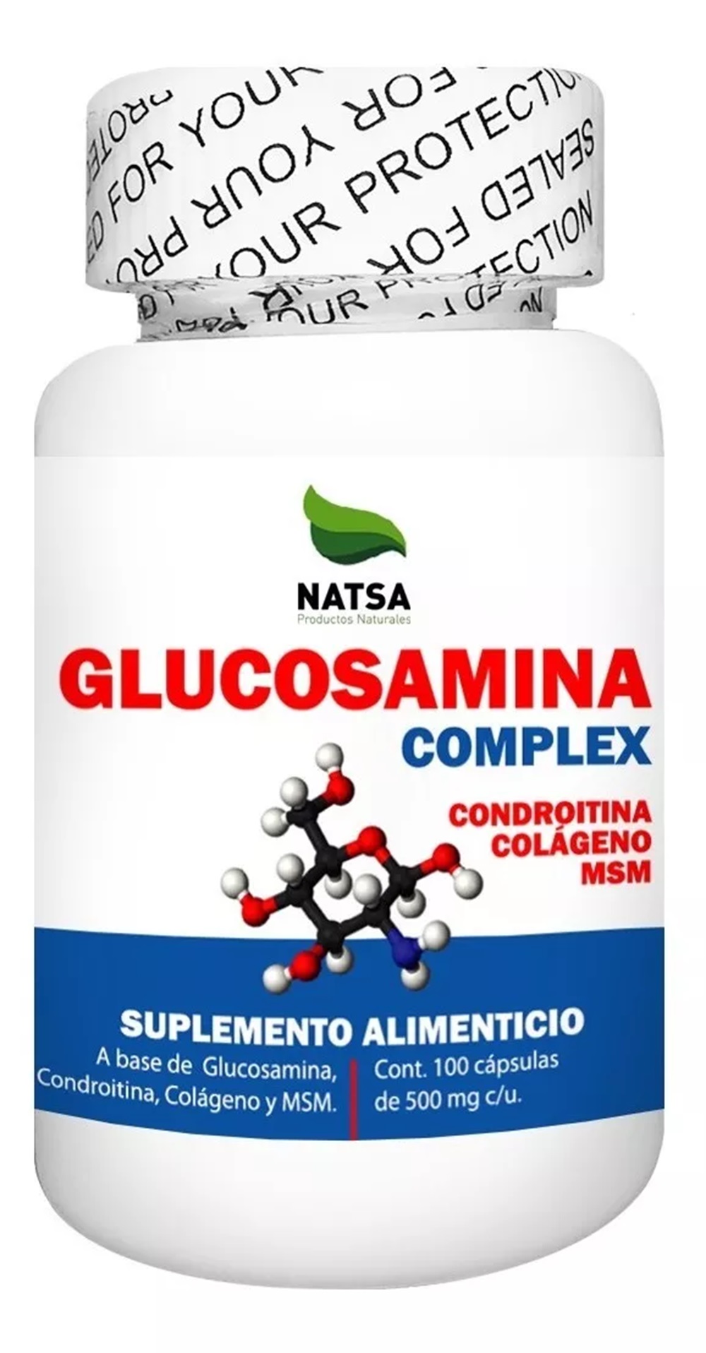 Foto 2 pulgar | Suplemento de Glucosamina Complex Natsa 100 cápsulas