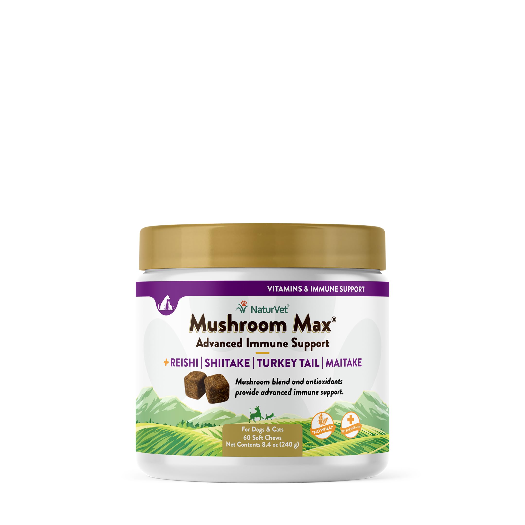 Foto 2 pulgar | Suplemento Para Perros Naturvet Mushroom Max Immune Support, 60 Unidades - Venta Internacional.