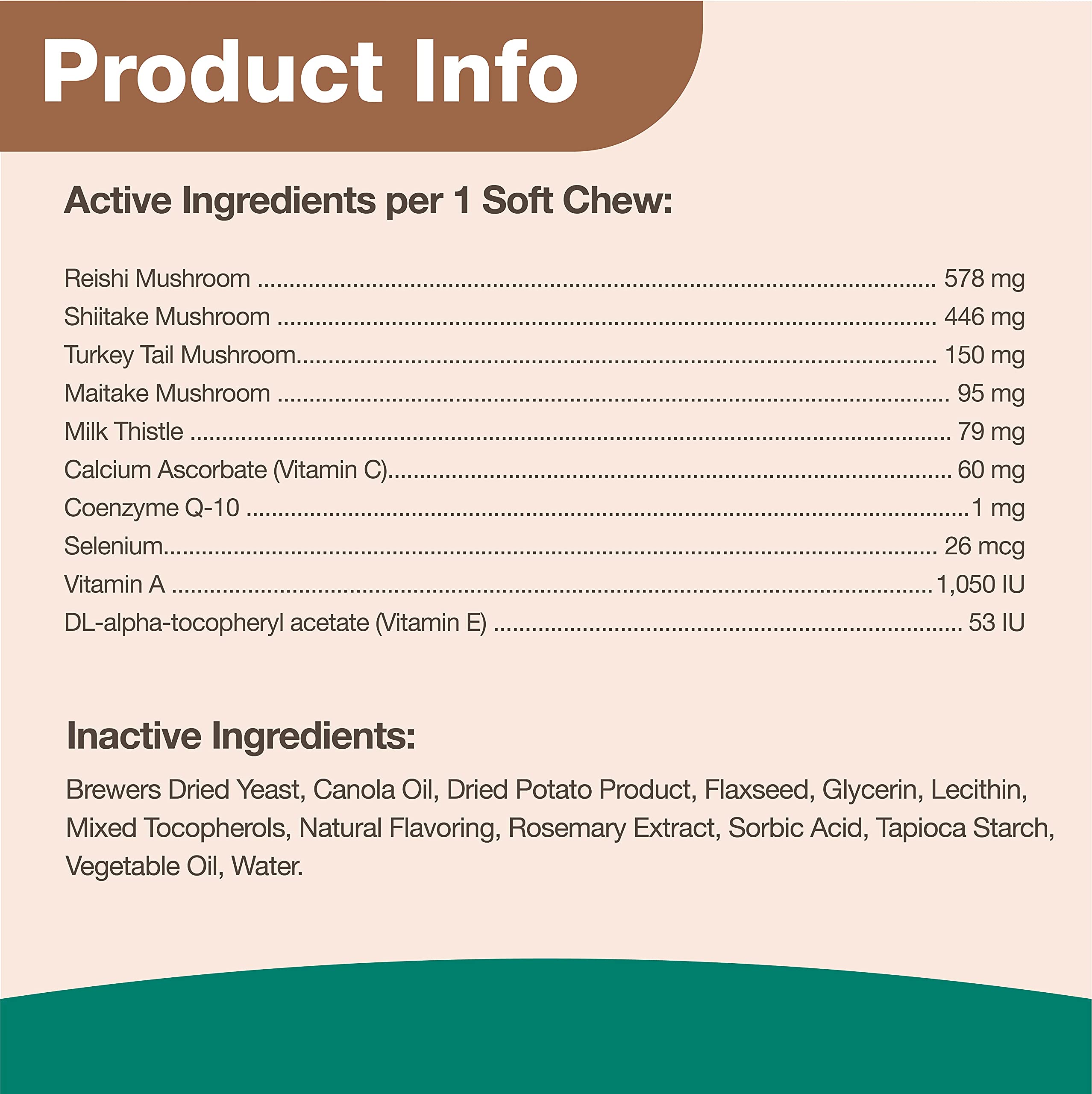 Foto 7 pulgar | Suplemento Para Perros Naturvet Mushroom Max Immune Support, 60 Unidades - Venta Internacional.