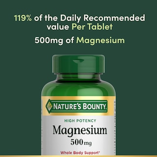 Foto 3 | Suplemento Nature's Bounty Magnesio 500 Mg 200 Comprimidos - Venta Internacional.
