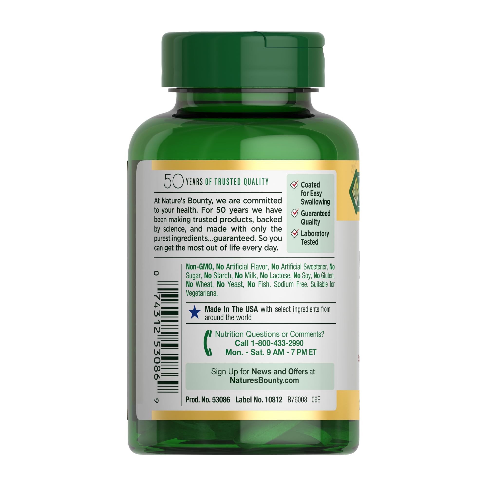 Foto 8 pulgar | Suplemento Nature's Bounty Magnesio 500 Mg 200 Comprimidos - Venta Internacional.