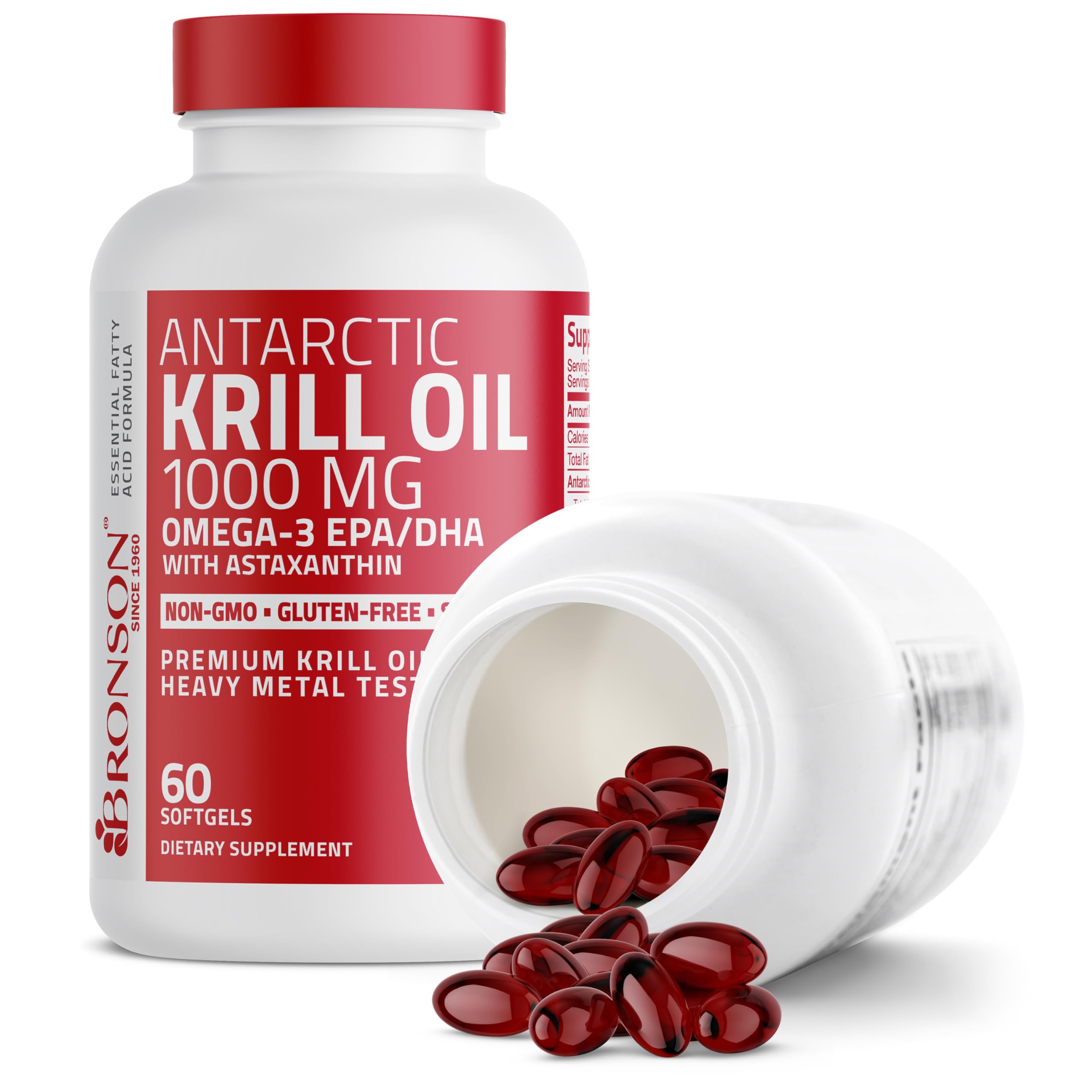 Foto 6 pulgar | Suplemento De Aceite De Krill Antártico Bronson, 1000 Mg, 60 Cápsulas Blandas - Venta Internacional.