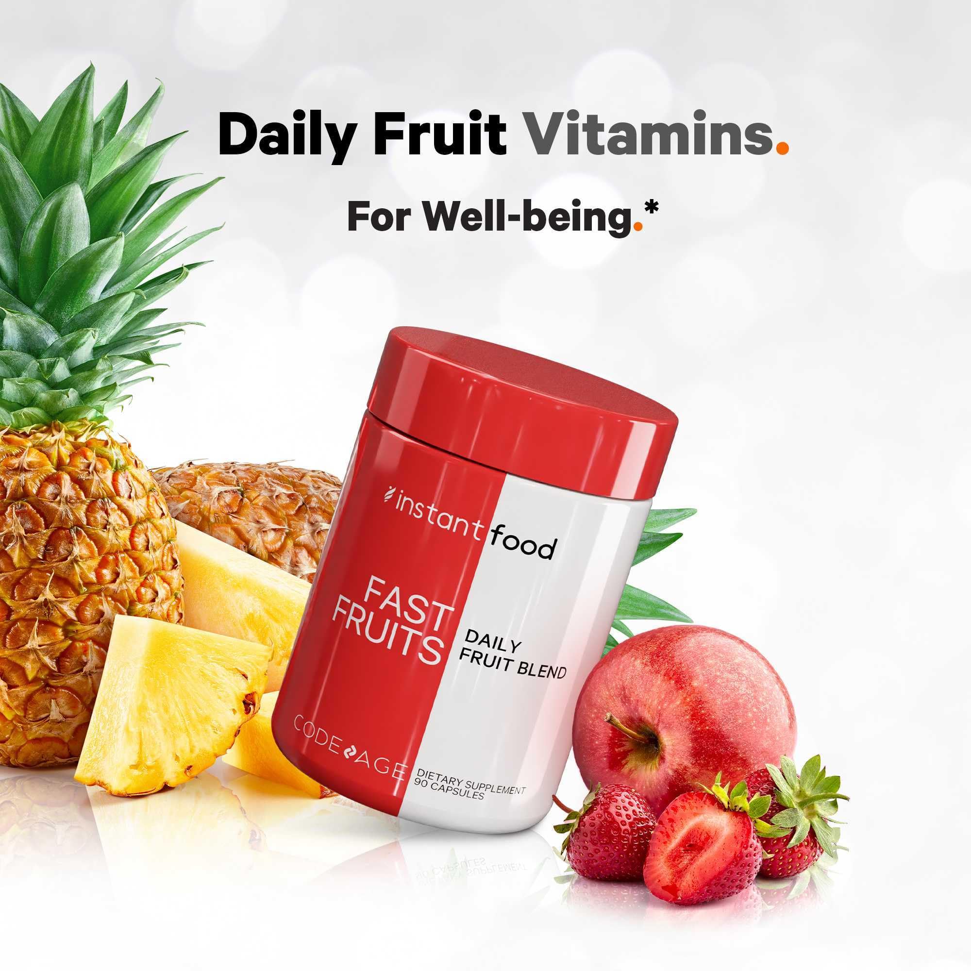 Foto 4 | Suplemento Codeage Instantfood Fast Fruits 90 Cápsulas - Venta Internacional.