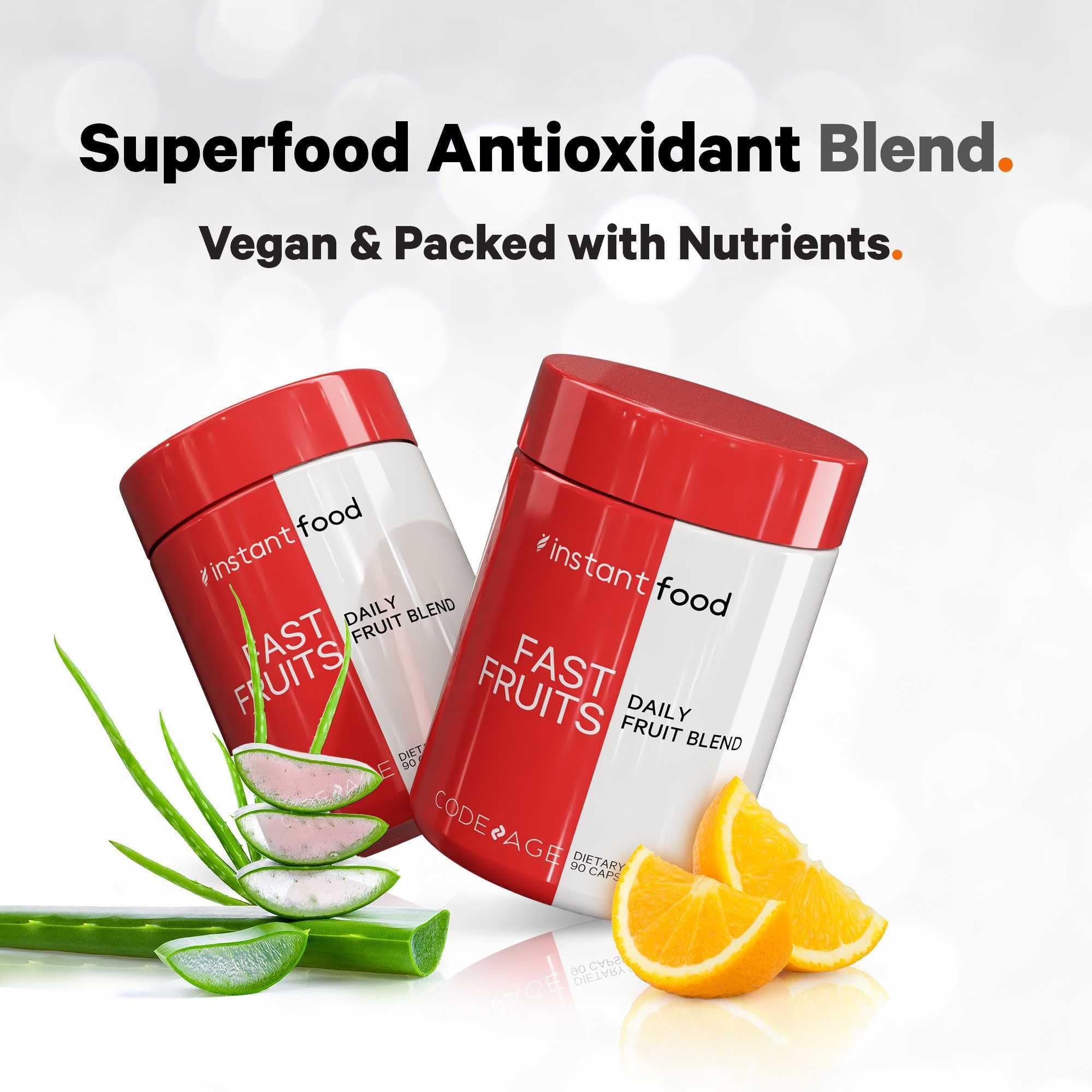 Foto 5 | Suplemento Codeage Instantfood Fast Fruits 90 Cápsulas - Venta Internacional.