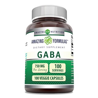 Foto 1 | Suplemento Amazing Formulas Gaba 750 Mg 100 Cápsulas Vegetarianas - Venta Internacional.