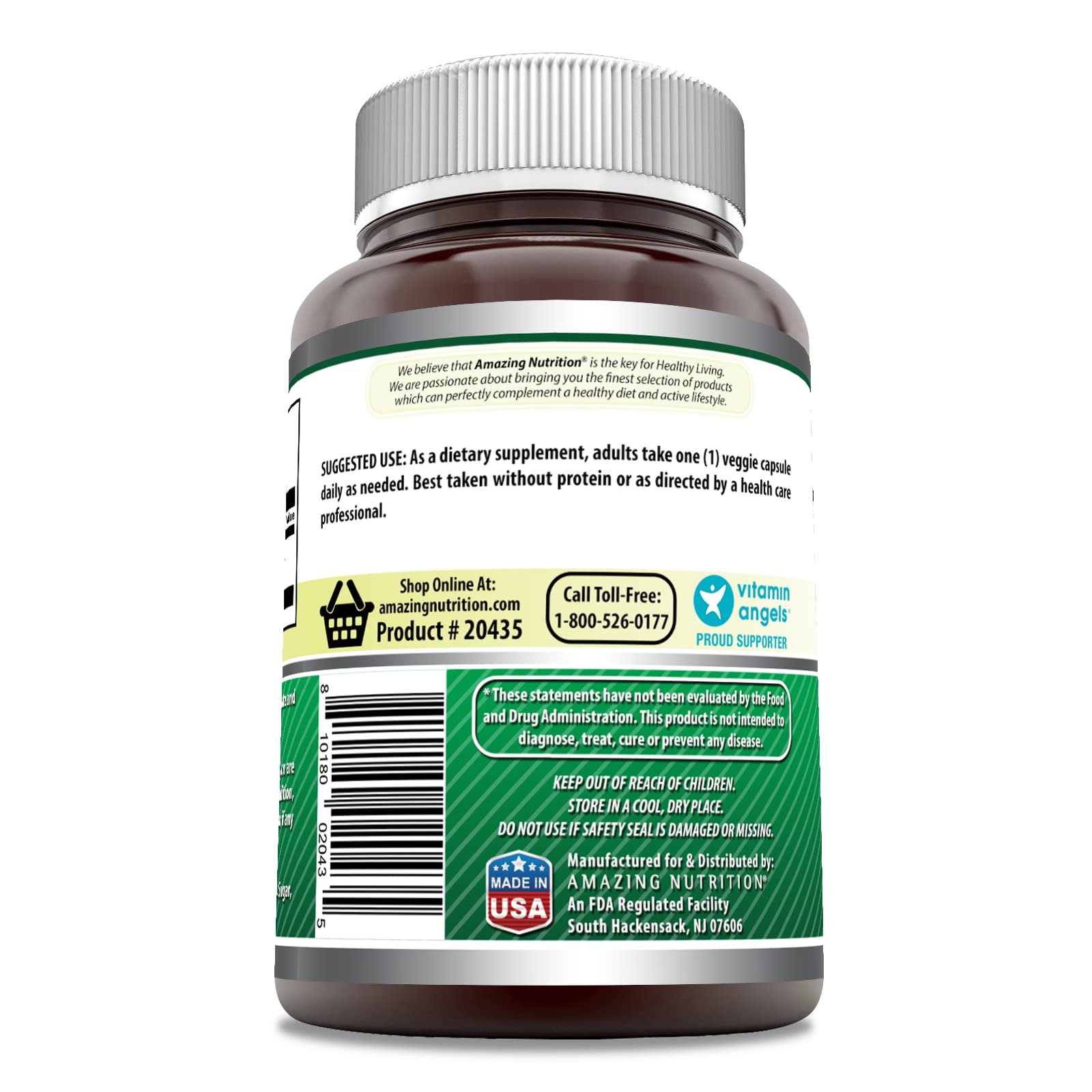 Foto 4 pulgar | Suplemento Amazing Formulas Gaba 750 Mg 100 Cápsulas Vegetarianas - Venta Internacional.