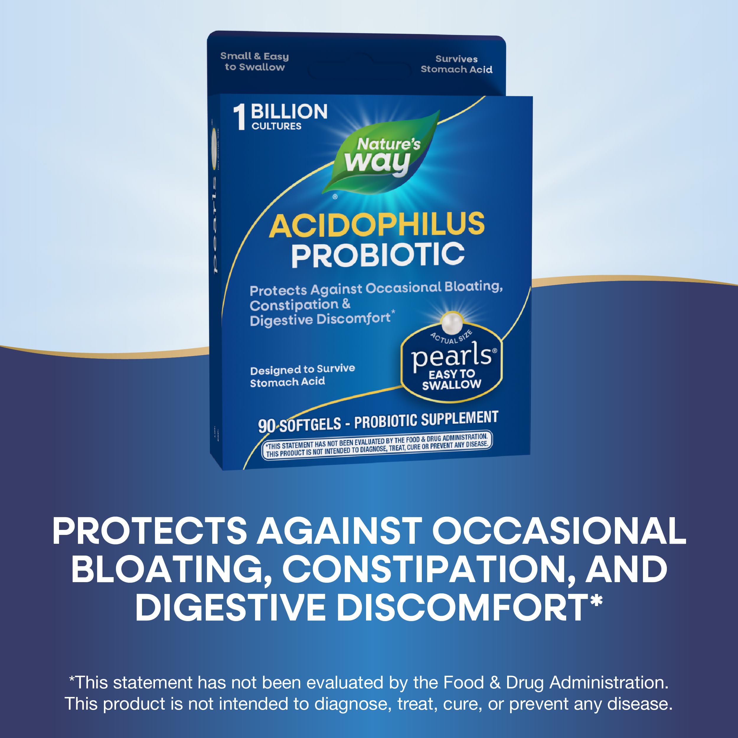 Foto 5 pulgar | Suplemento Nature's Way Acidophilus Probiotic Pearls 90 Cápsulas Blandas - Venta Internacional.