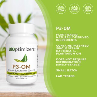 Foto 2 | Suplemento De Prebióticos Y Probióticos Proteolíticos Bioptimizers P3-om - Venta Internacional.