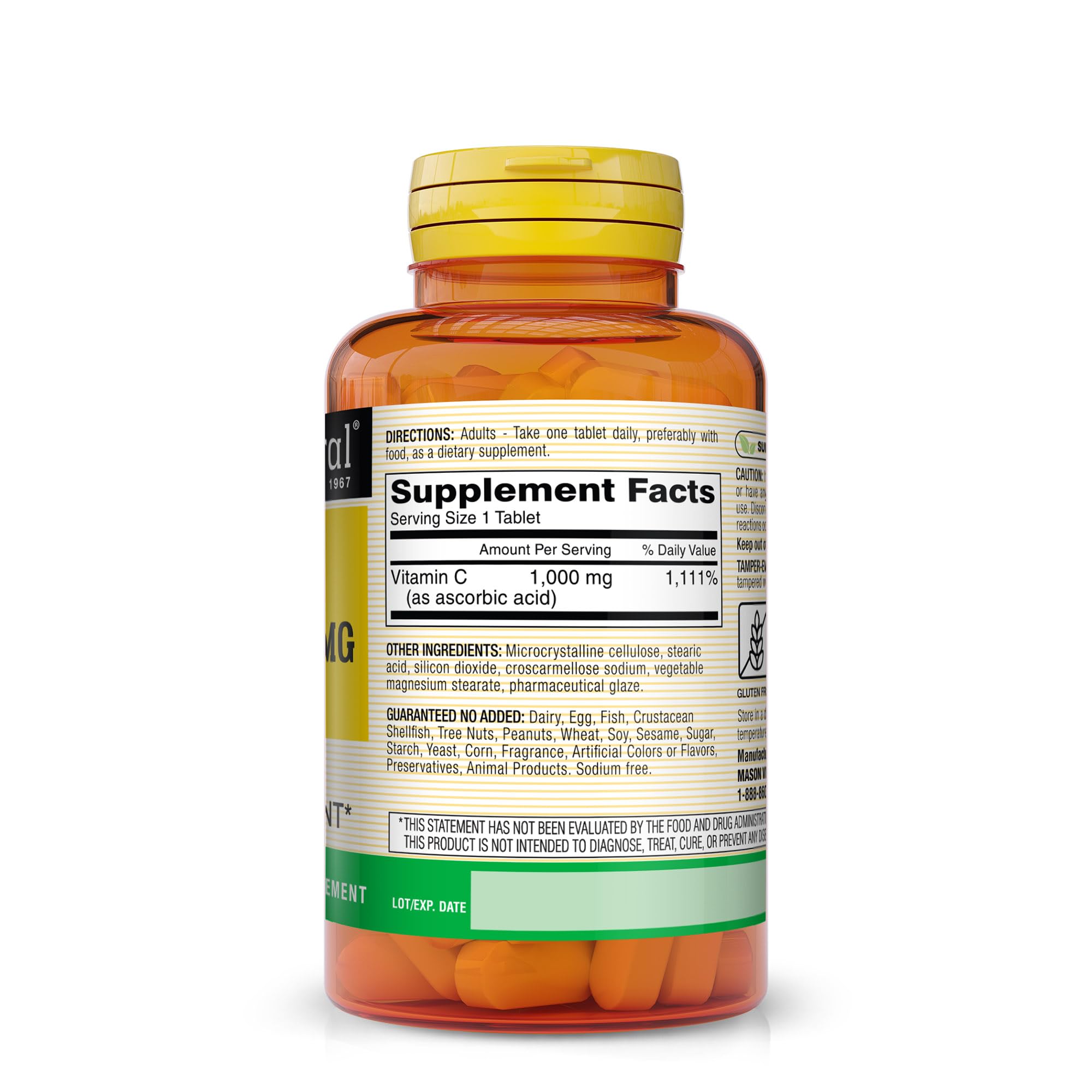 Foto 3 pulgar | Suplemento De Vitamina C Mason Natural 1000 Mg 100 Comprimidos X3 - Venta Internacional.