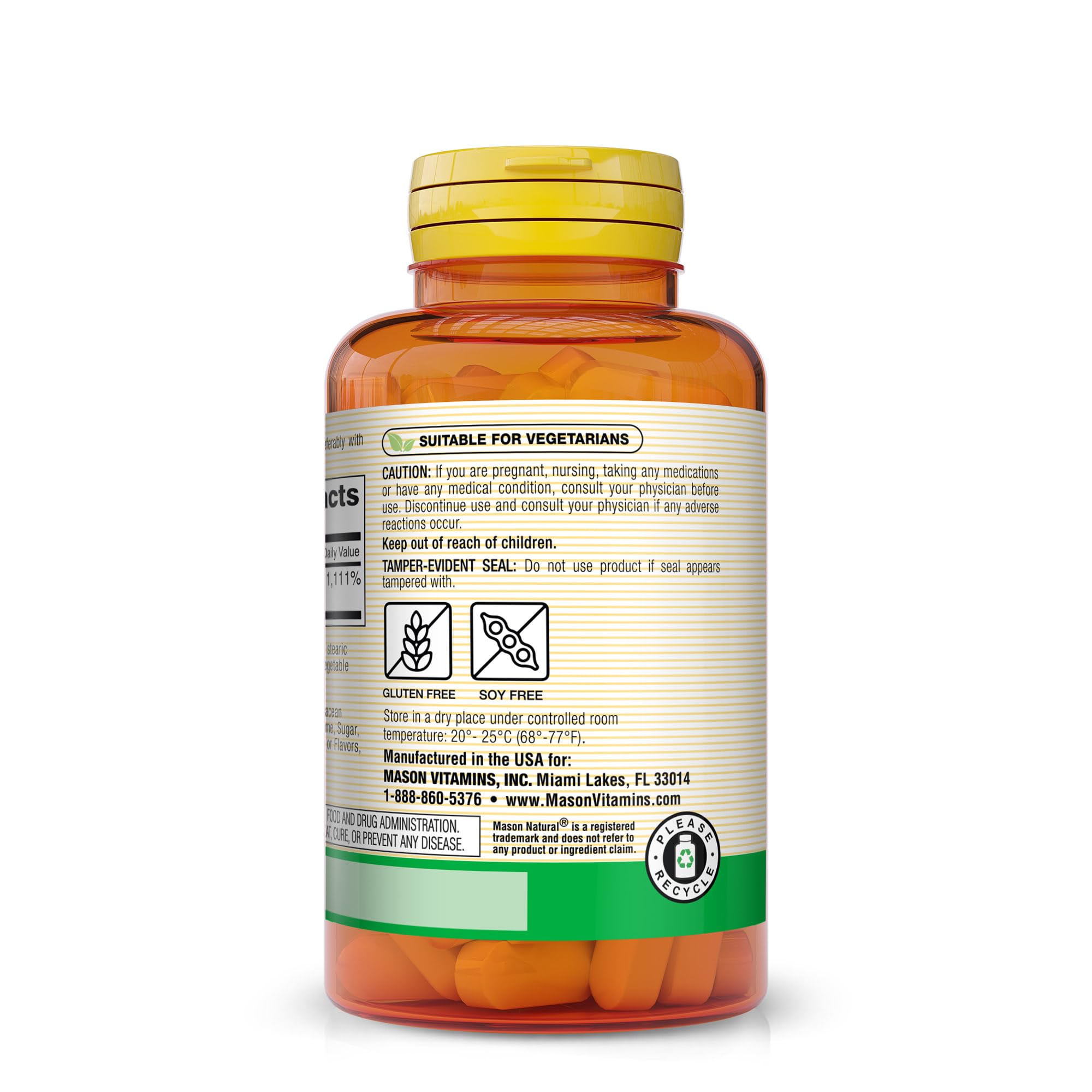 Foto 4 pulgar | Suplemento De Vitamina C Mason Natural 1000 Mg 100 Comprimidos X3 - Venta Internacional.