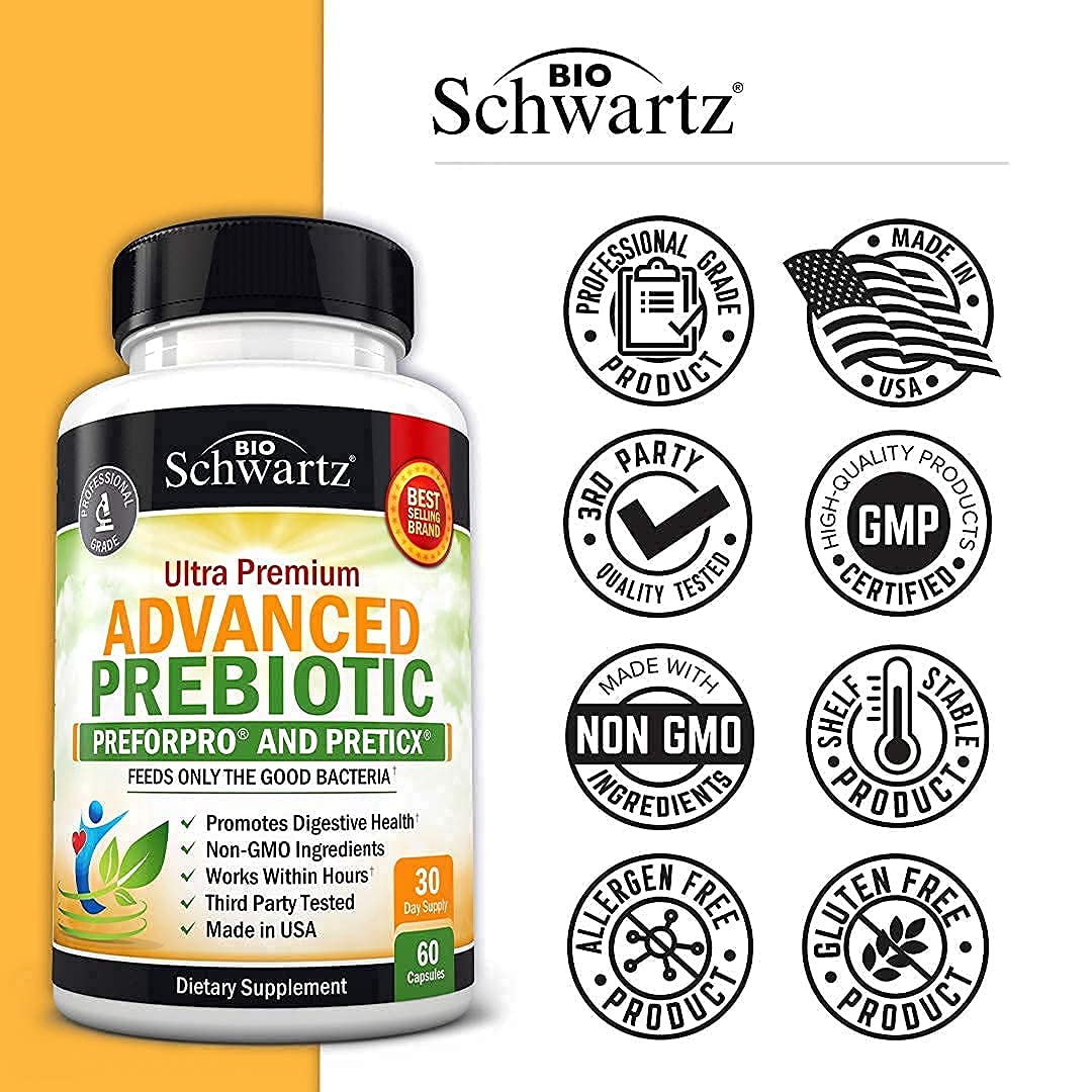 Foto 5 pulgar | Suplemento Prebiótico BioSchwartz Advanced Gut Health 60 Cápsulas - Venta Internacional