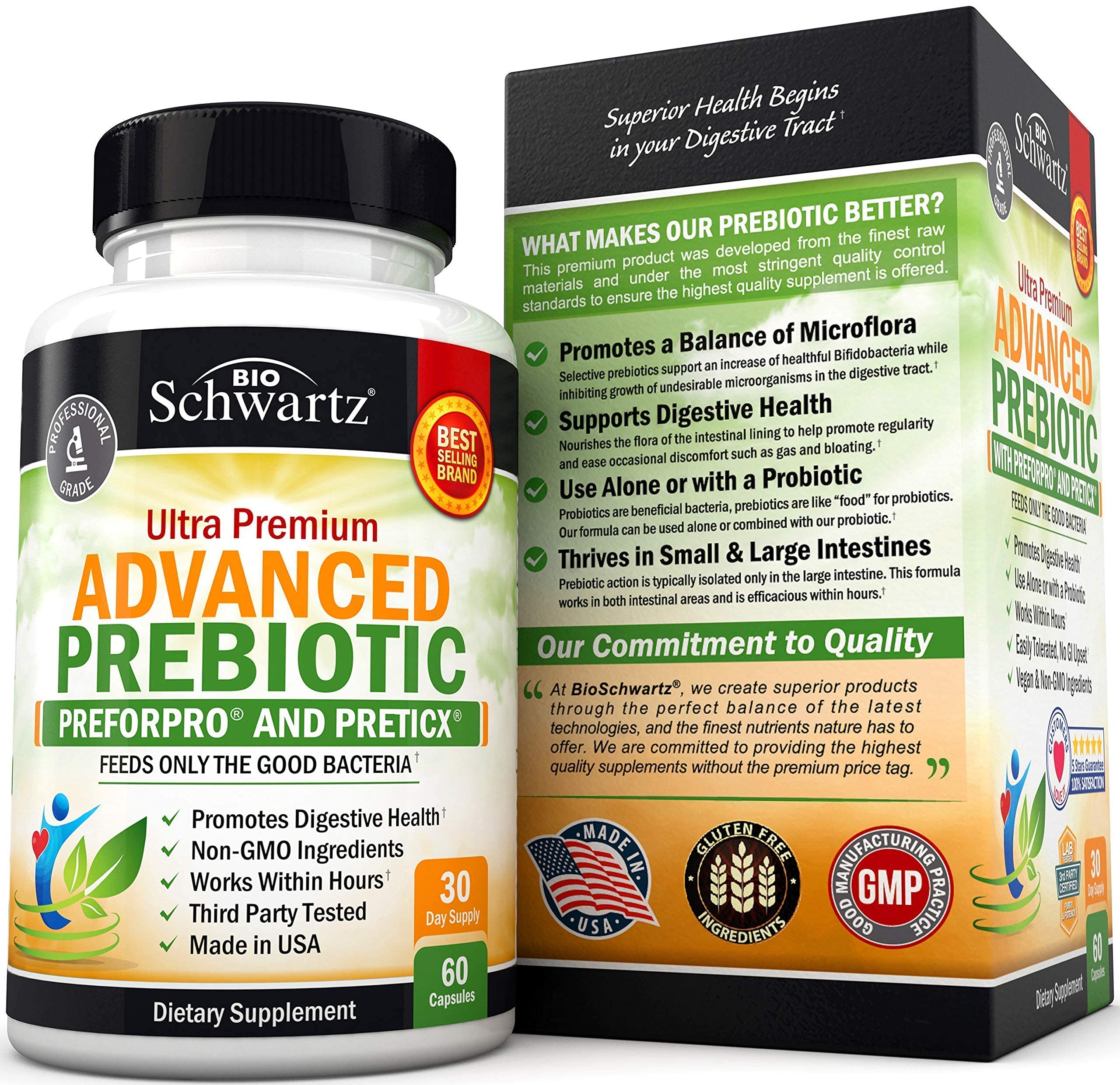 Foto 5 | Suplemento Prebiótico BioSchwartz Advanced Gut Health 60 Cápsulas - Venta Internacional