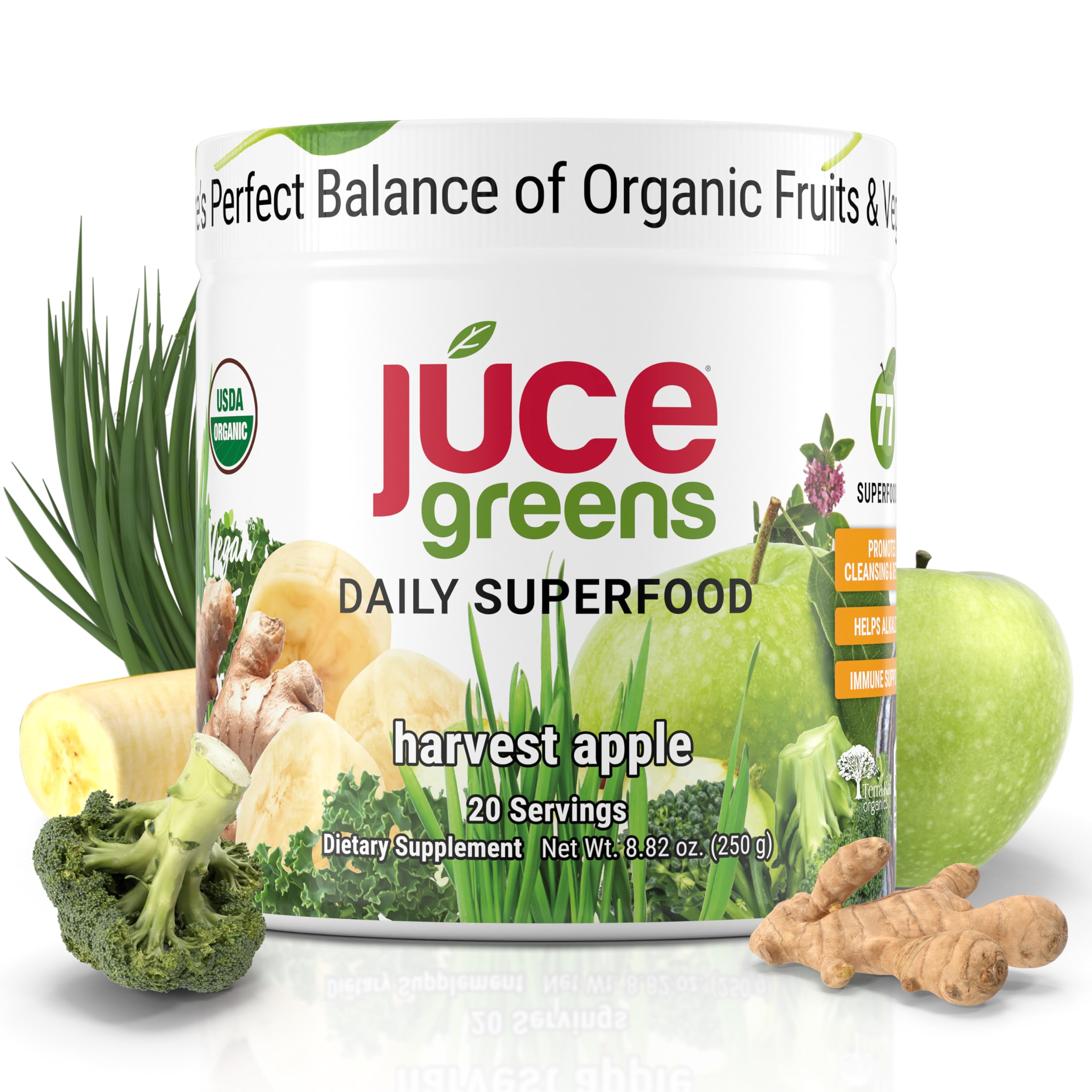 Foto 2 pulgar | Suplemento Terra Kai Organics Juce Green Superfood En Polvo, 230 G - Venta Internacional.