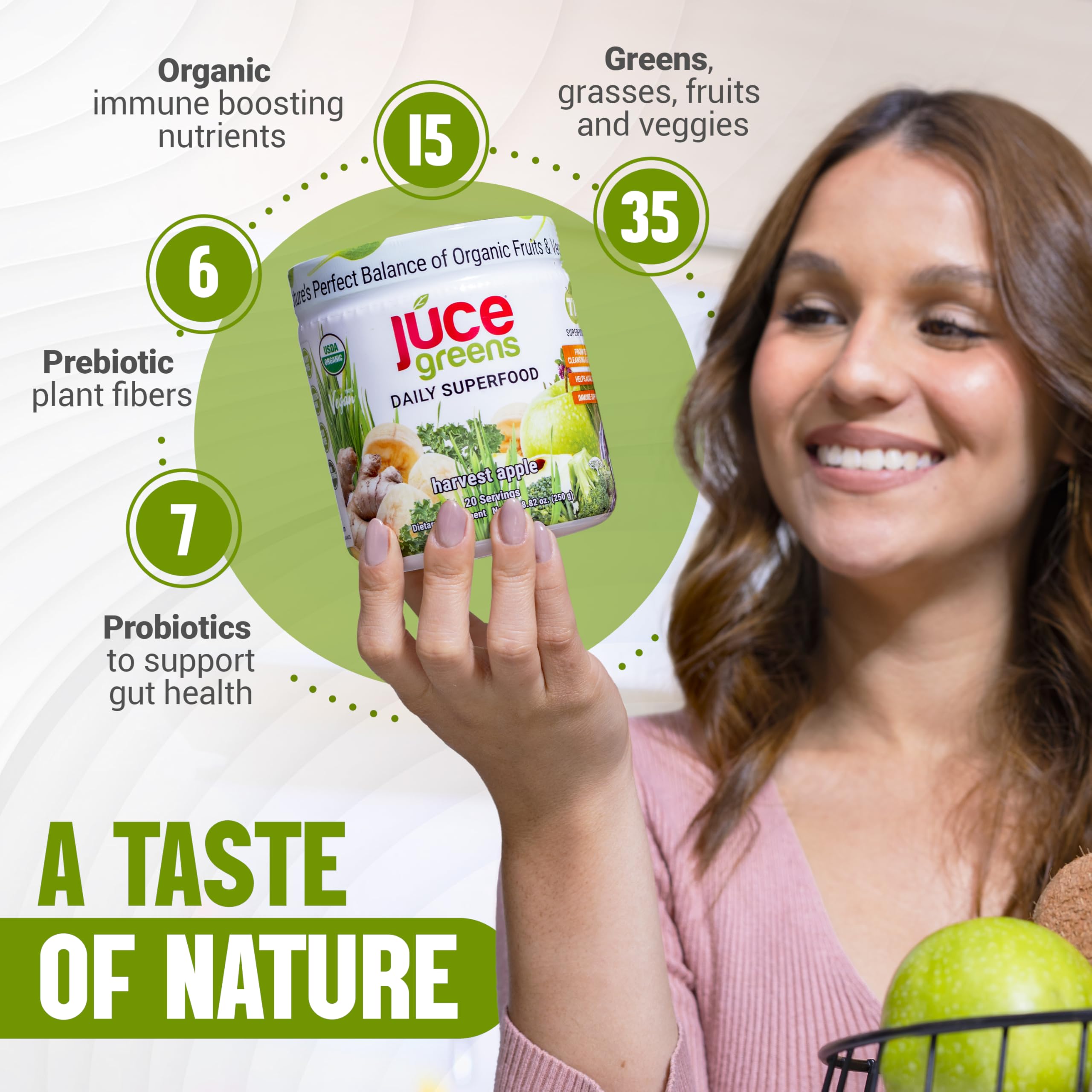 Foto 3 pulgar | Suplemento Terra Kai Organics Juce Green Superfood En Polvo, 230 G - Venta Internacional.