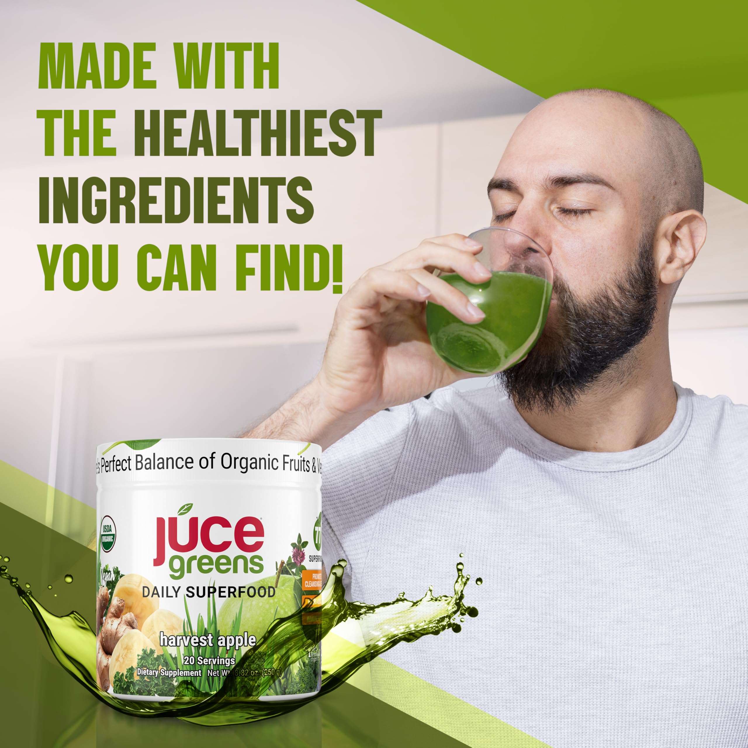 Foto 7 pulgar | Suplemento Terra Kai Organics Juce Green Superfood En Polvo, 230 G - Venta Internacional.